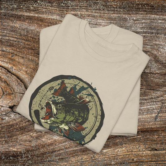 Grunge "The Rodfather" Fishing Tee — Vintage Angler Gift