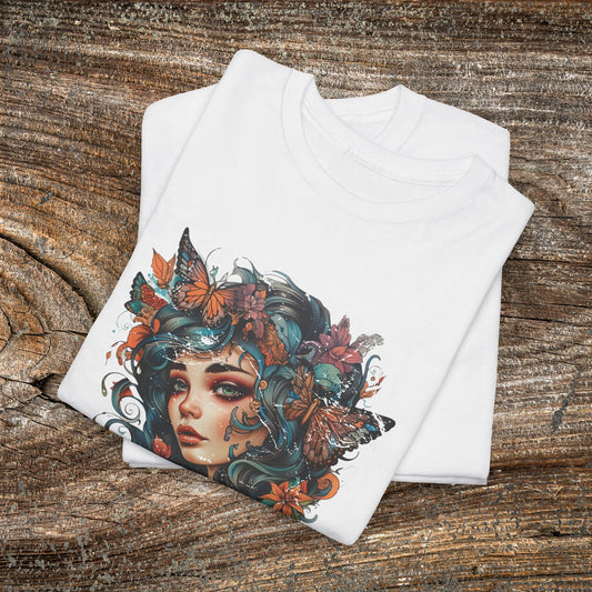 Vintage Forest Fairy T-Shirt - Enchanted Woodland Graphic Tee