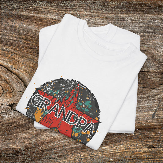 Grunge Grandpa Star T-Shirt — Retro Father's Day Gift