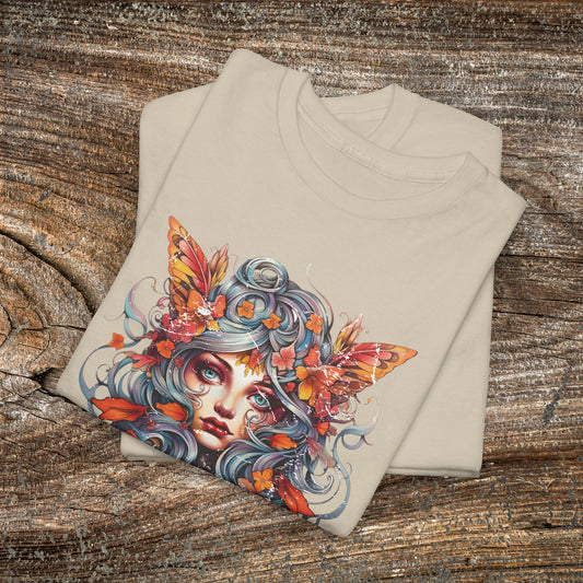 Vintage Forest Fairy T-Shirt - Enchanted Woodland Graphic Tee