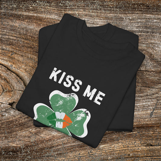 Kiss Me I'm Irish Shamrock Tee | St. Patrick's Day Clover Shirt