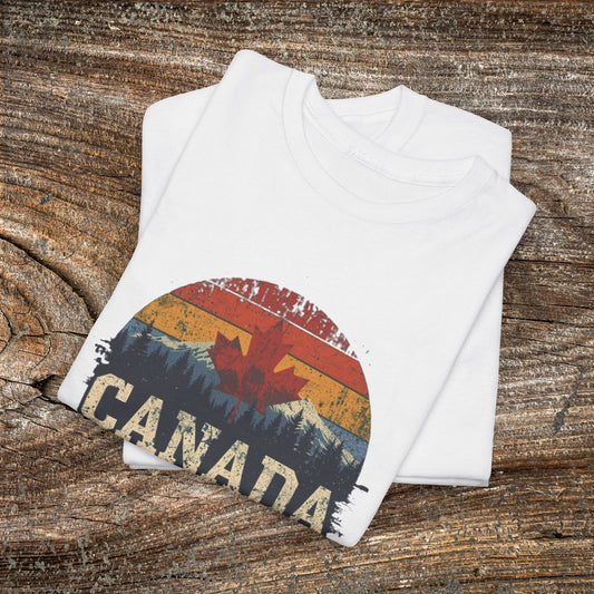 Rustic Canadian Maple Leaf T-Shirt — Distressed Canada Tee