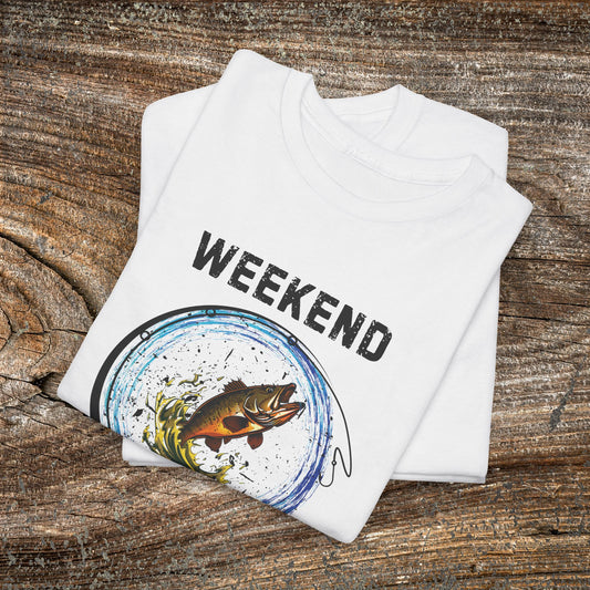 Retro 'Weekend Hooker' Fishing T-Shirt — Funny Grunge Angler Gift