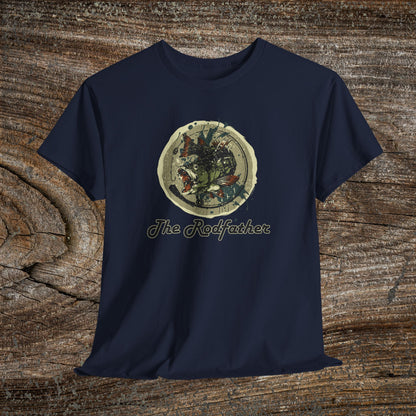Grunge "The Rodfather" Fishing Tee — Vintage Angler Gift