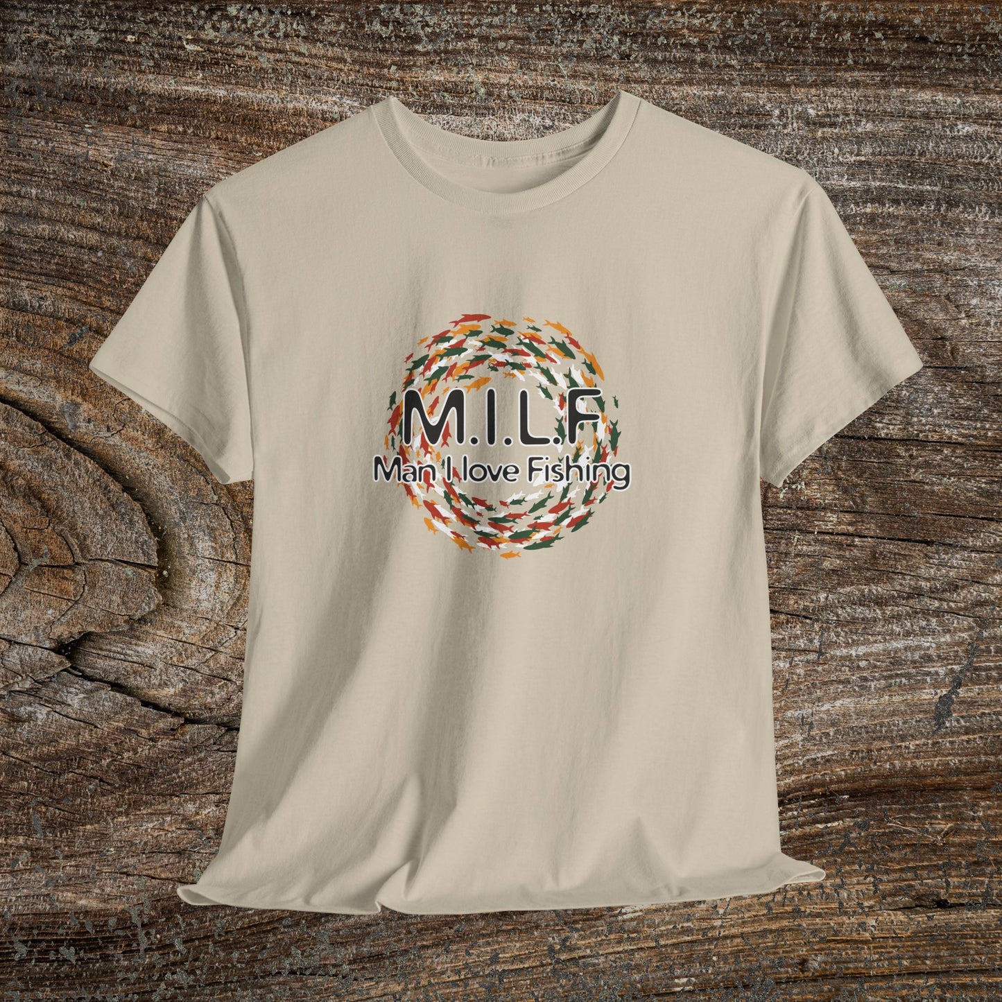 Funny Retro 'M.I.L.F. — Man I Love Fishing' T-Shirt