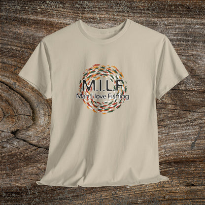 Funny Retro 'M.I.L.F. — Man I Love Fishing' T-Shirt