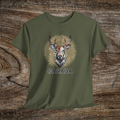 Rustic Grunge Canada Deer T-Shirt