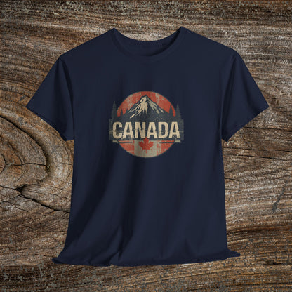 Grunge Canadian Landscape T-Shirt — Distressed Canada Tee