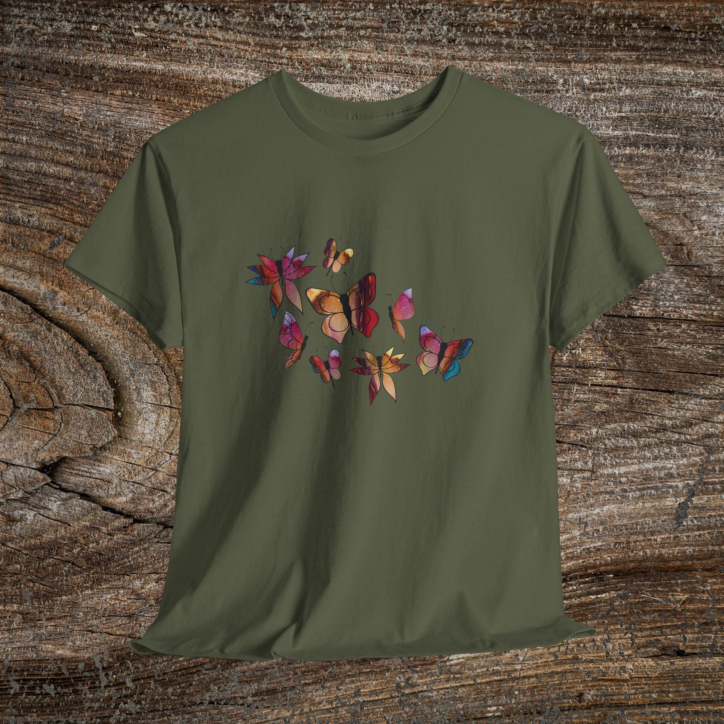 Colourful Butterfly T-Shirt — Nature Lover Gift