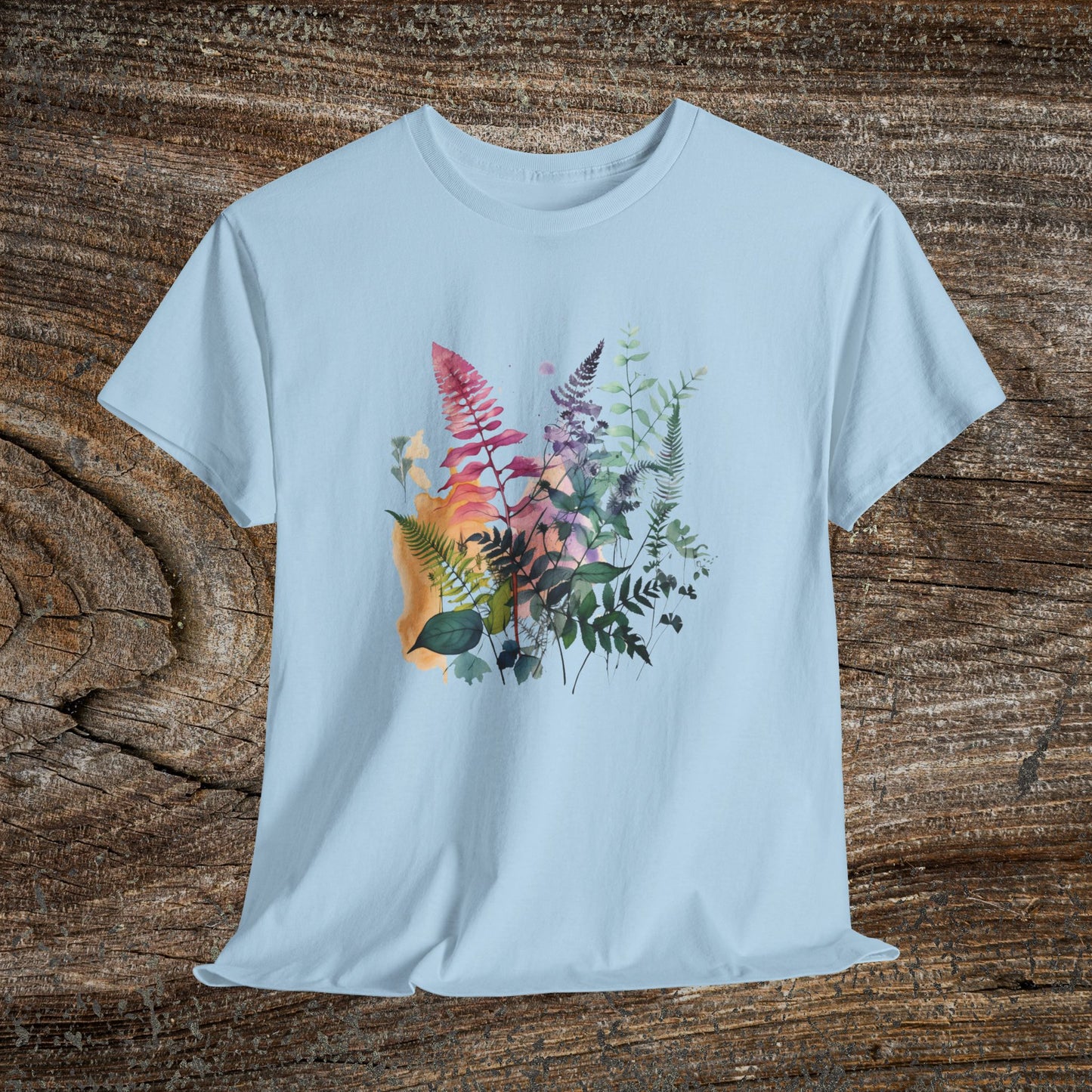 Vintage Watercolour  Floral TShirt — Botanical Graphic T-Shirt
