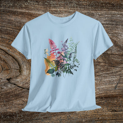 Vintage Watercolour  Floral TShirt — Botanical Graphic T-Shirt