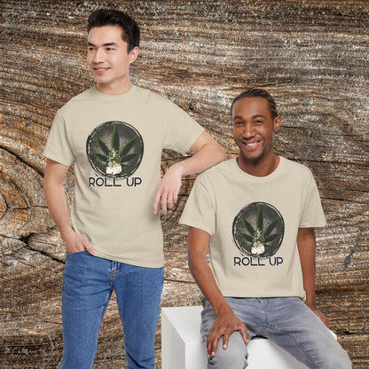 Grunge 'Roll Up' 420 T-Shirt — Retro Gnome Marijuana Stoner Tee