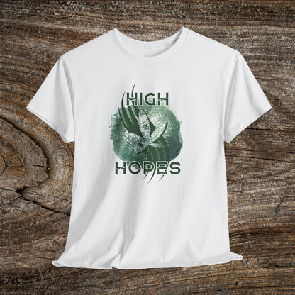 Grunge Weed 420 TShirt - "High Hopes" - Retro Marijuana Stoner Gift