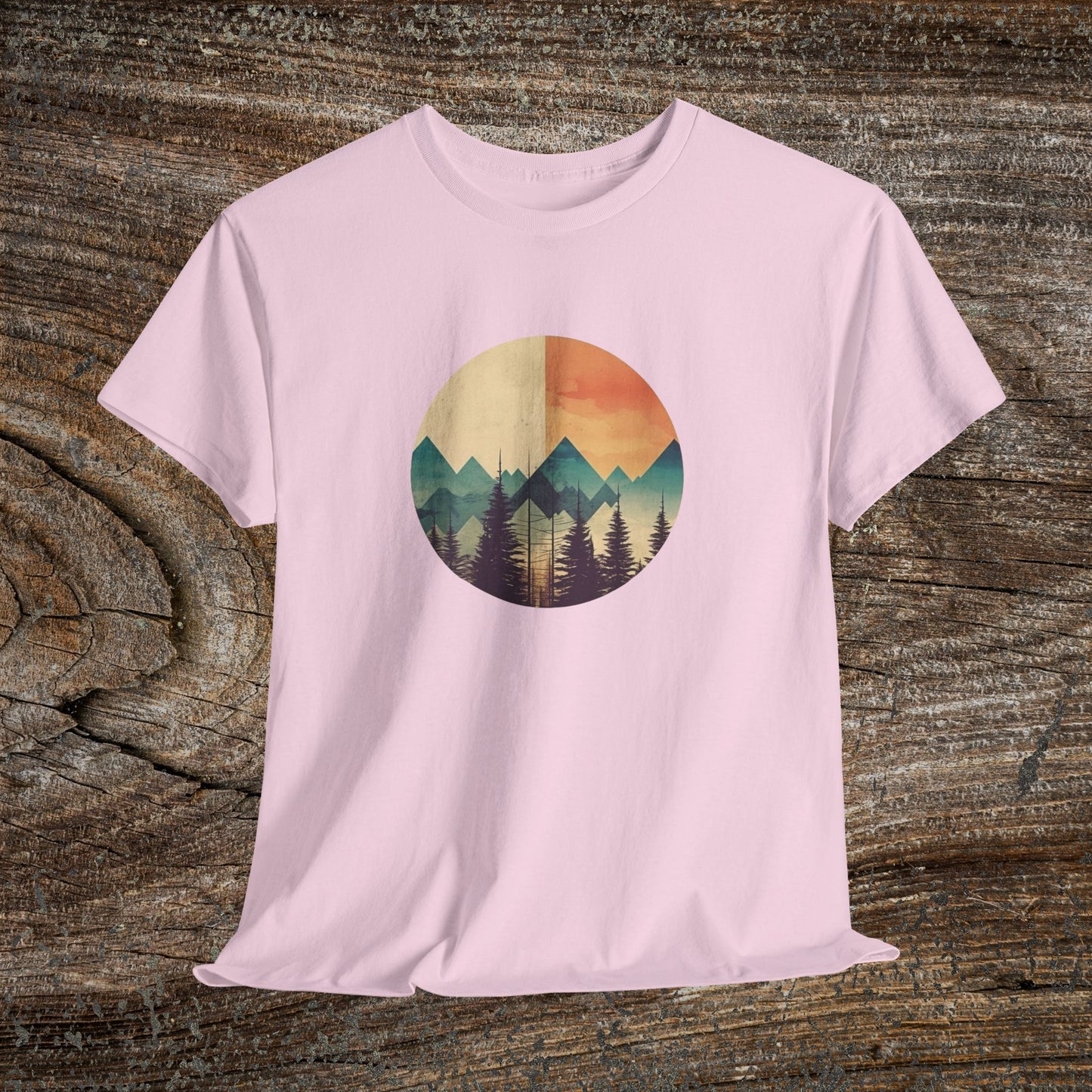 Vintage Mountain Landscape TShirt - Nature Lover Gift