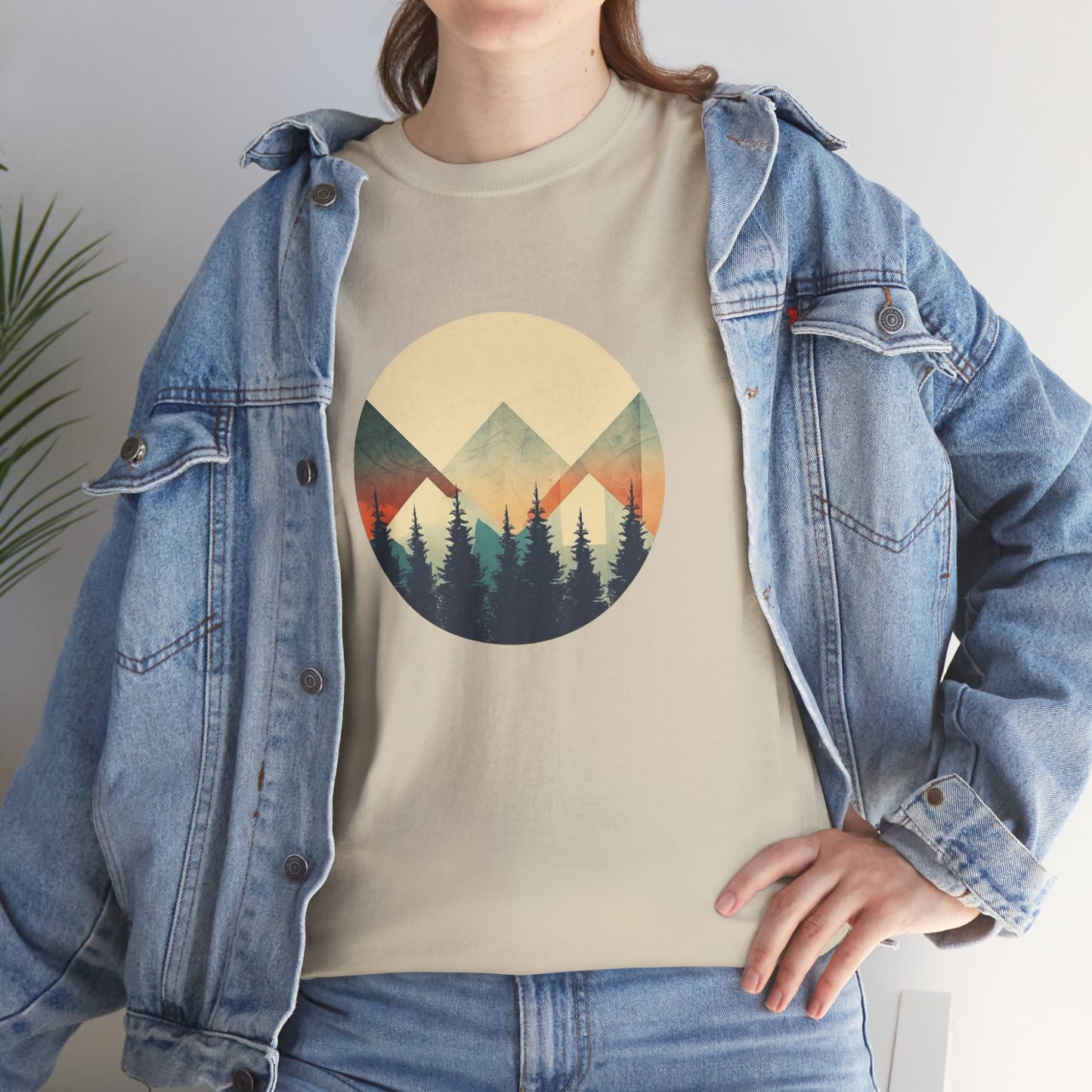 Vintage Mountain Landscape TShirt - Nature Lover Gift