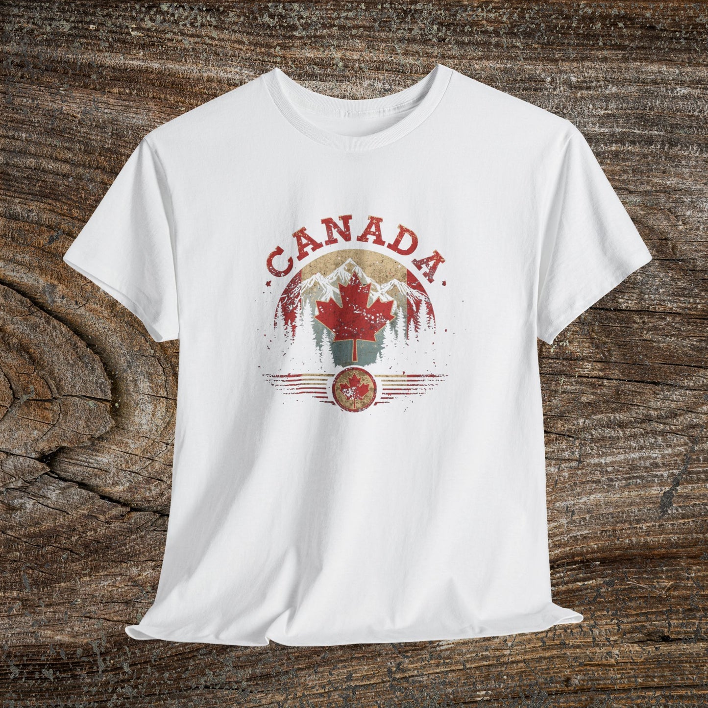 Distressed Canadian Logo T-Shirt — Grunge Canada Tee