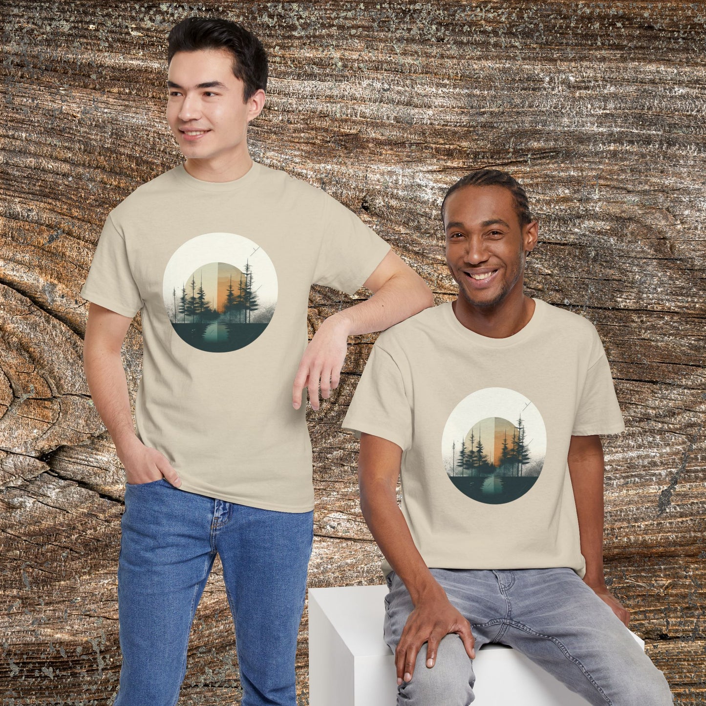 Vintage Mountain Landscape TShirt - Nature Lover Gift