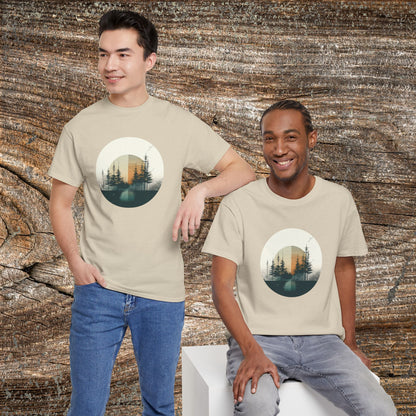 Vintage Mountain Landscape TShirt - Nature Lover Gift