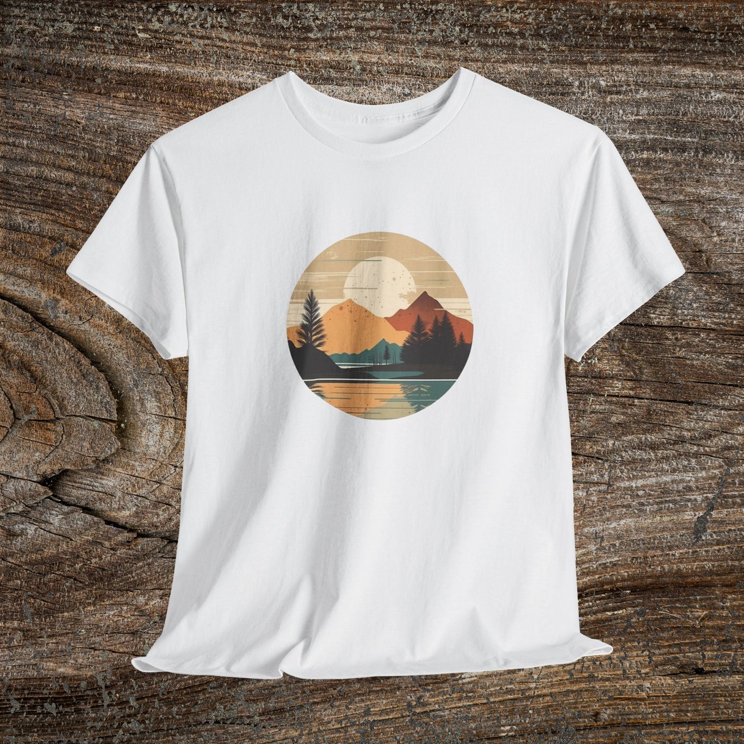 Rustic Mountain Landscape TShirt - Nature Lover Gift