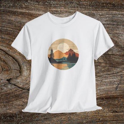 Rustic Mountain Landscape TShirt - Nature Lover Gift
