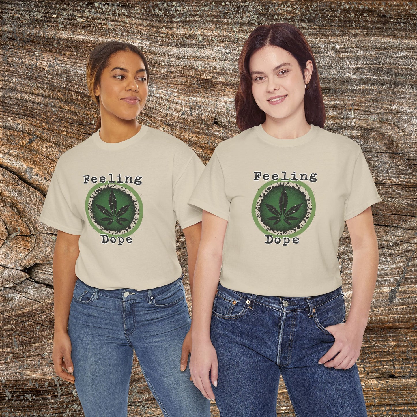 Grunge Weed 420 TShirt - Retro "Feeling Dope" Marijuana Stoner Gift