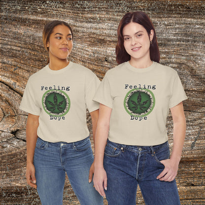 Grunge Weed 420 TShirt - Retro "Feeling Dope" Marijuana Stoner Gift