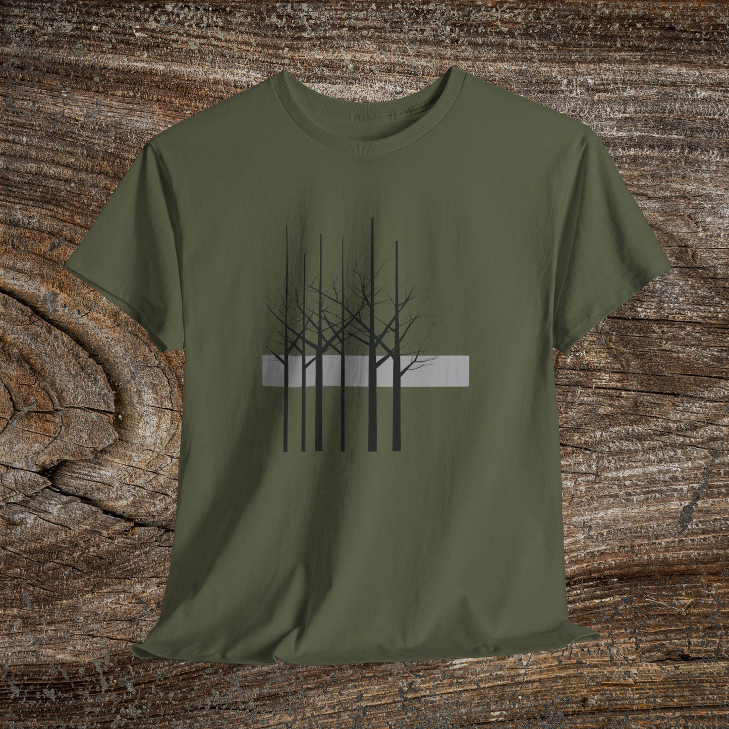 Modern Tree Abstract TShirt, Minimalist Nature Lover Gift