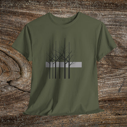 Modern Tree Abstract TShirt, Minimalist Nature Lover Gift