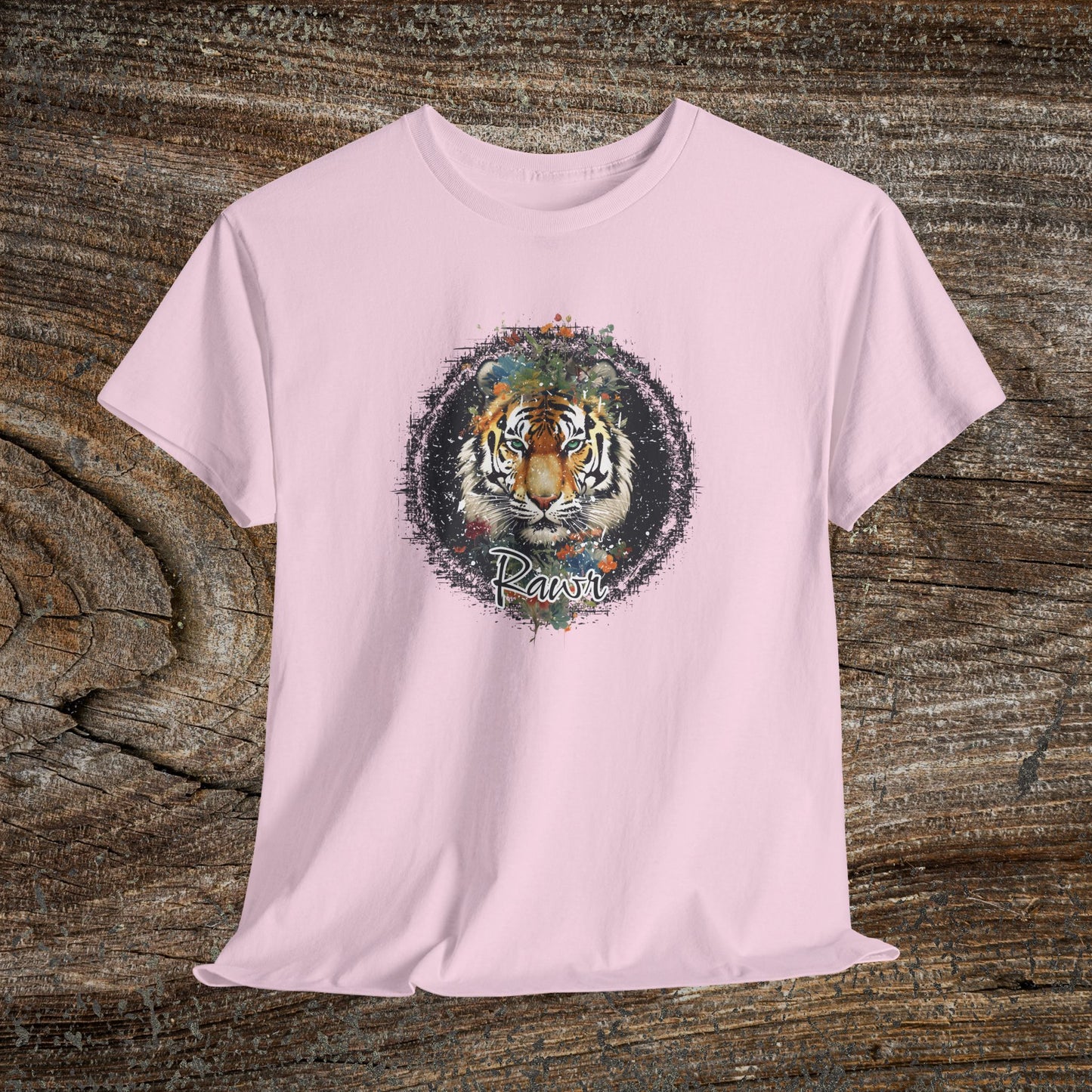 Vintage "Rawr" Tiger T-Shirt — Retro Tiger Graphic Tee