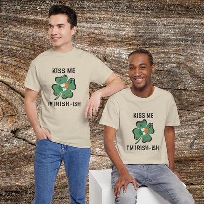Kiss Me I'm Irish-ish Shamrock Tee | St. Patrick's Day Clover Shirt