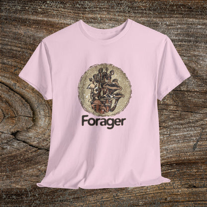 Foraging Mushroom Tee — Retro Grunge Forager Gift