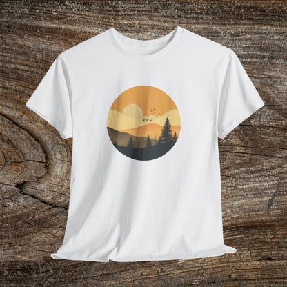 Rustic Mountain Landscape TShirt - Nature Lover Gift
