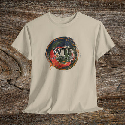 Retro Grunge Fishing TShirt - W.T.F Where's The Fish