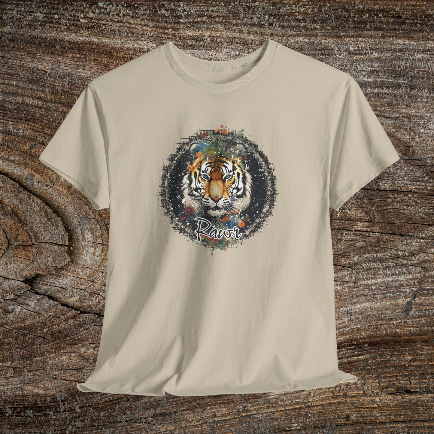Vintage "Rawr" Tiger T-Shirt — Retro Tiger Graphic Tee