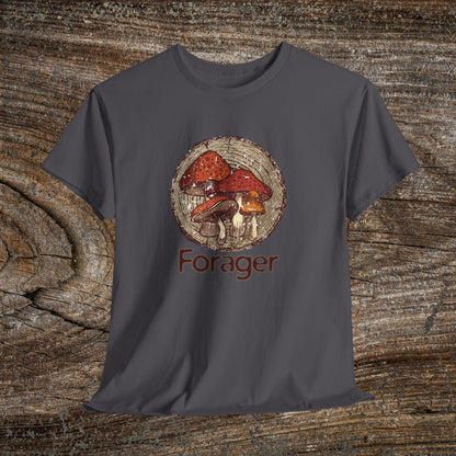 Foraging Mushroom Tee — Retro Grunge Forager Gift