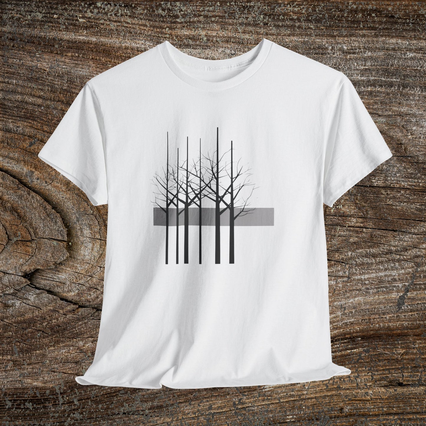 Modern Tree Abstract TShirt, Minimalist Nature Lover Gift