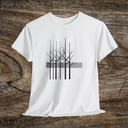 Modern Tree Abstract TShirt, Minimalist Nature Lover Gift