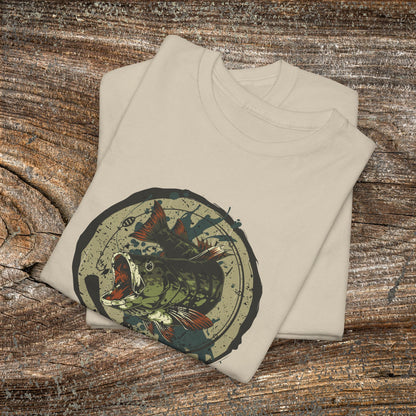 Grunge "The Rodfather" Fishing Tee — Vintage Angler Gift