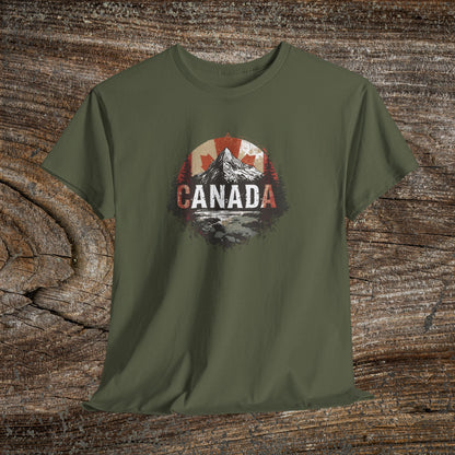 Grunge Canadian Landscape T-Shirt — Distressed Canada Tee
