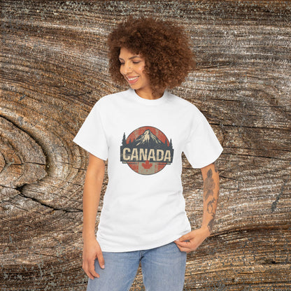 Grunge Canadian Landscape T-Shirt — Distressed Canada Tee