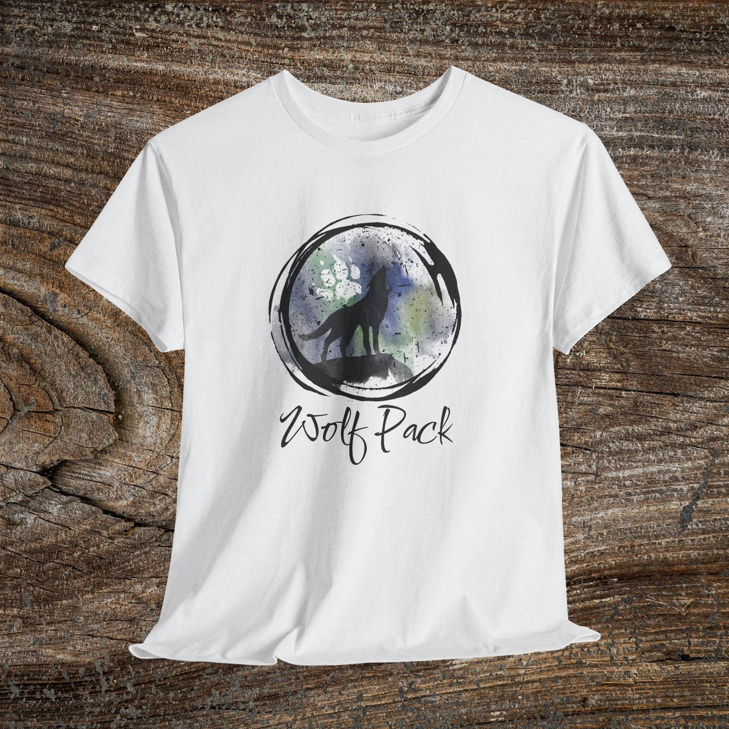 Wolf Pack Grunge Nature T-Shirt