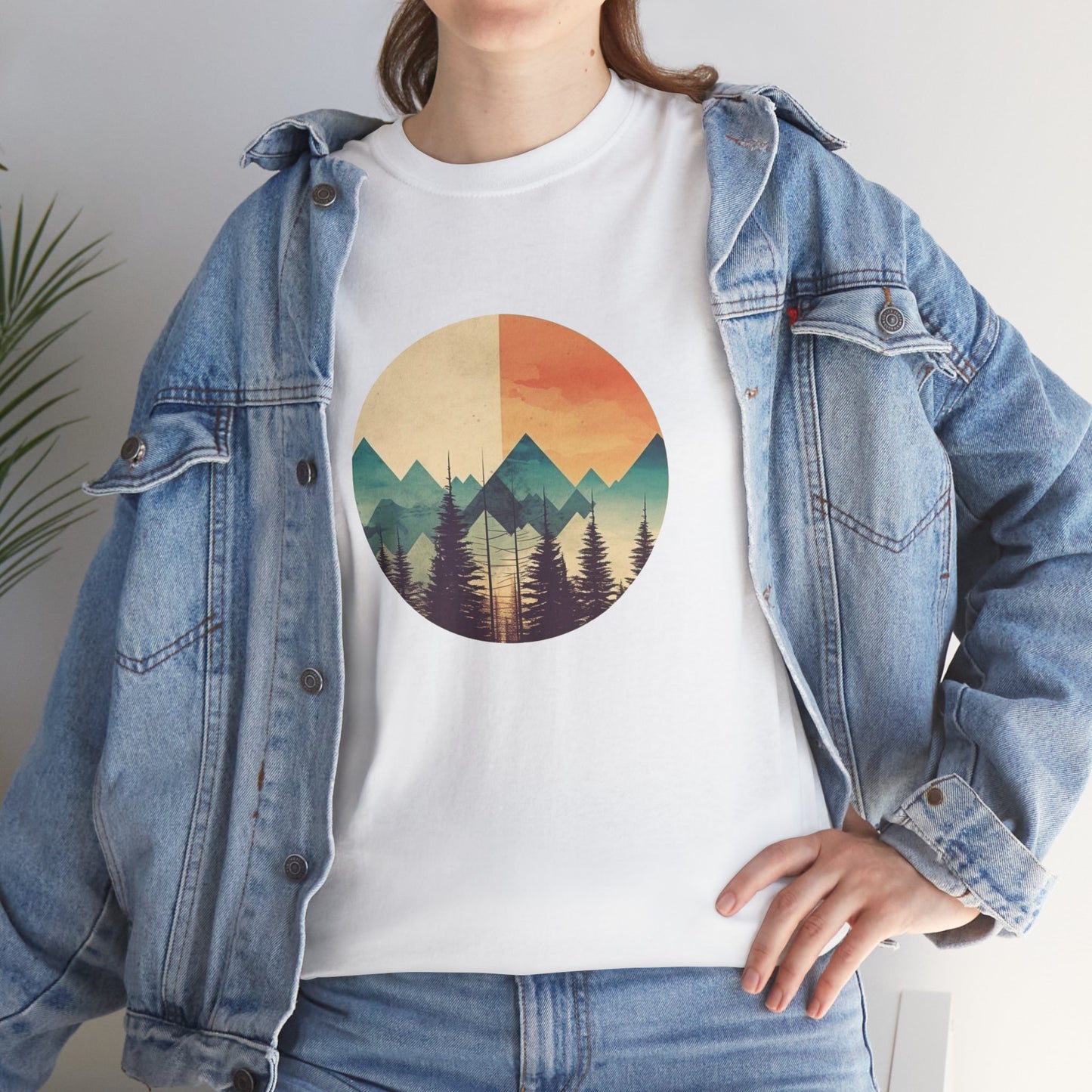 Vintage Mountain Landscape TShirt - Nature Lover Gift