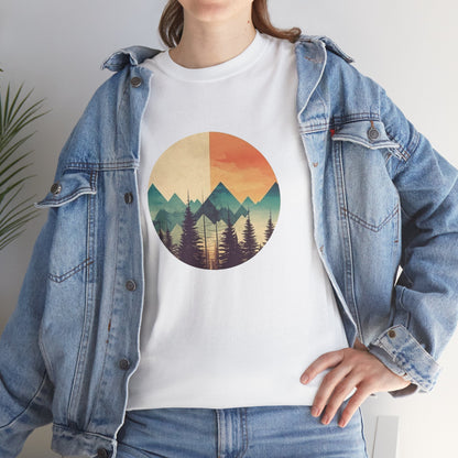 Vintage Mountain Landscape TShirt - Nature Lover Gift