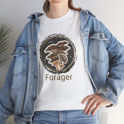 Foraging Mushroom Tee — Retro Grunge Forager Gift
