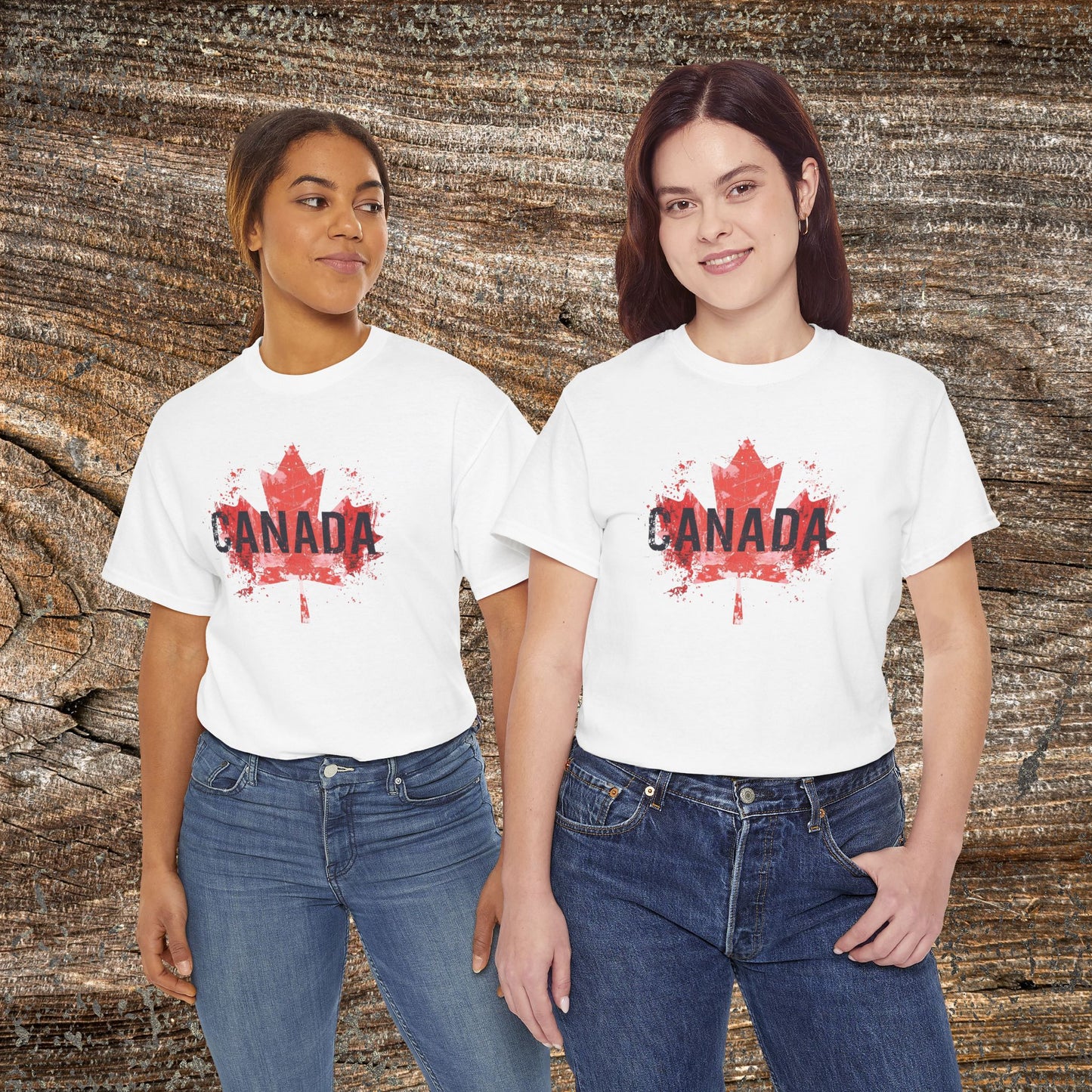 Grunge Canada T-Shirt — Distressed Maple Leaf Tee