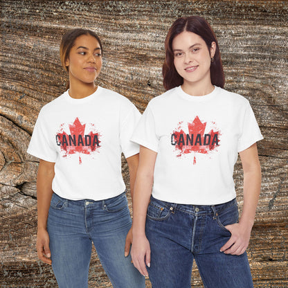 Grunge Canada T-Shirt — Distressed Maple Leaf Tee