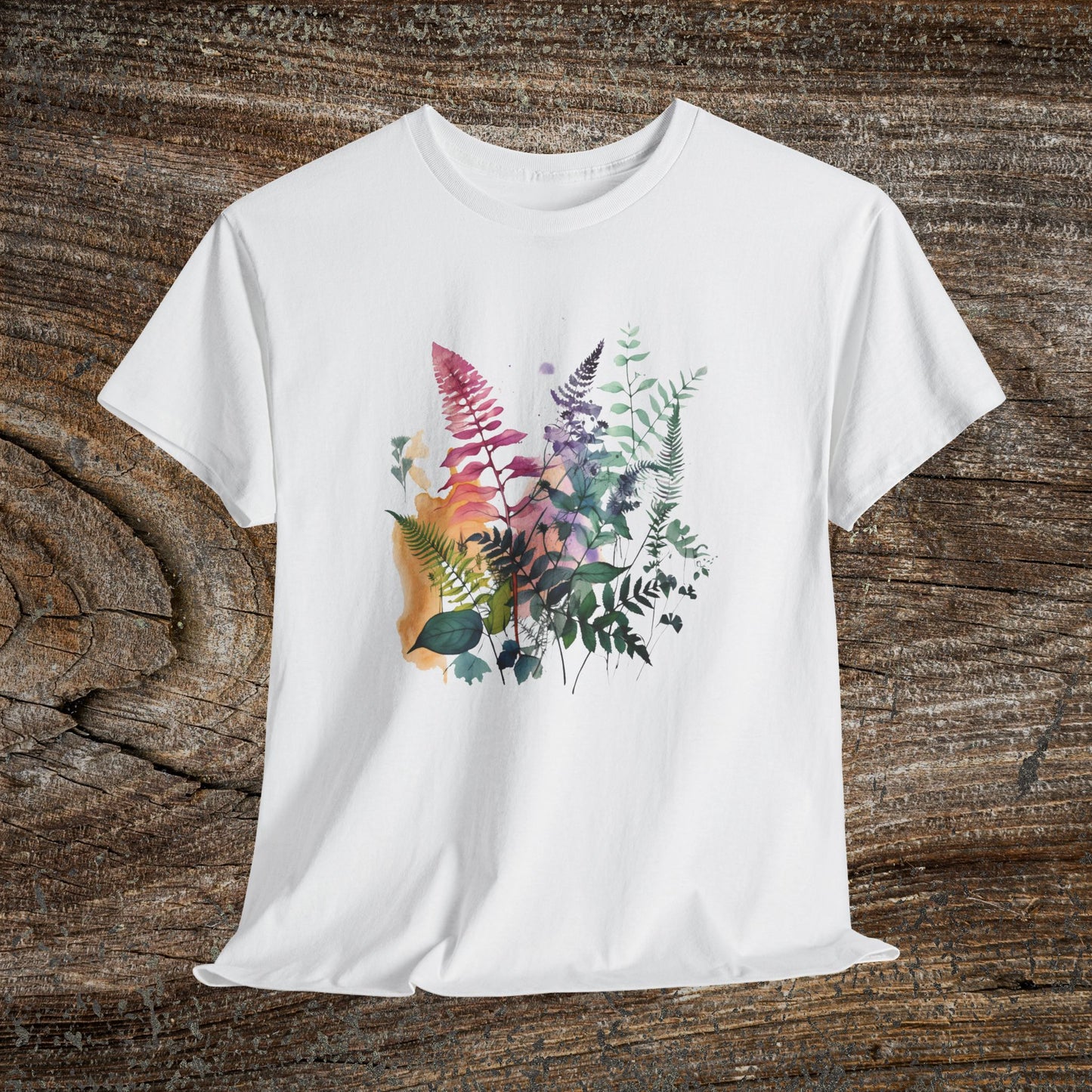 Vintage Watercolour  Floral TShirt — Botanical Graphic T-Shirt