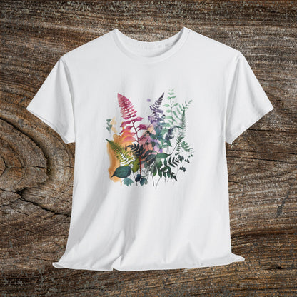 Vintage Watercolour  Floral TShirt — Botanical Graphic T-Shirt