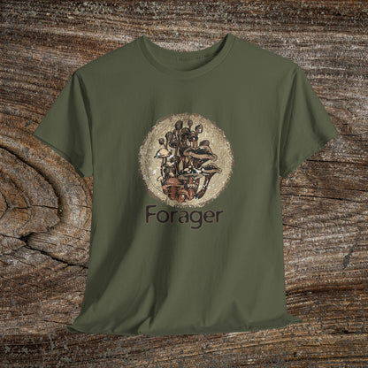 Foraging Mushroom Tee — Retro Grunge Forager Gift