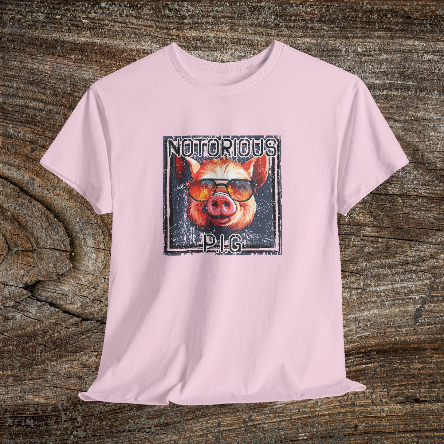 Notorious P.I.G Funny Grunge Pig T-Shirt